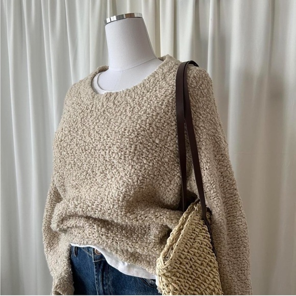 Eileen Fisher Sweaters - Wool Blend Eileen Fisher Knit Fur Box-Top size Medium.